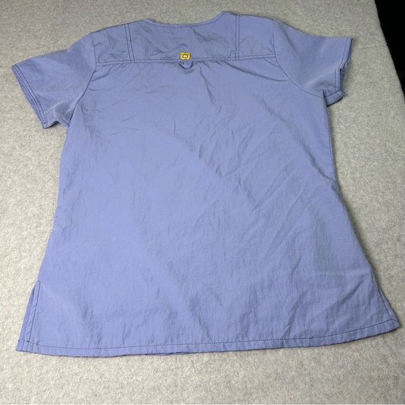 WonderWink Women's M Light Purple Scrub Top - Picture 7 of 8